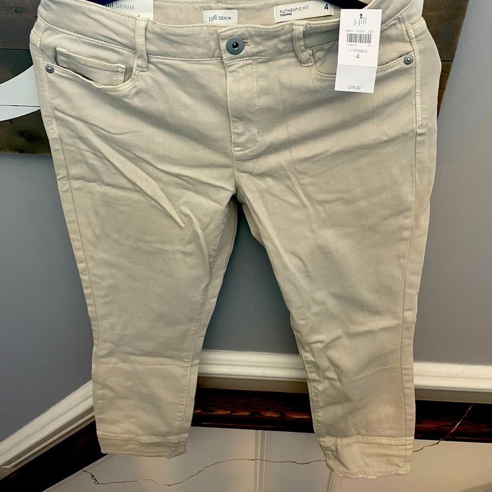 J Jill Denim Cropped fitted pants